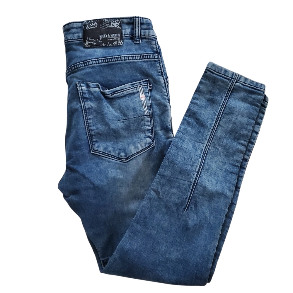 Micky & Martin Ankle Jeans Mens Dark Wash‎ Size 34 Unisex Rare HTF